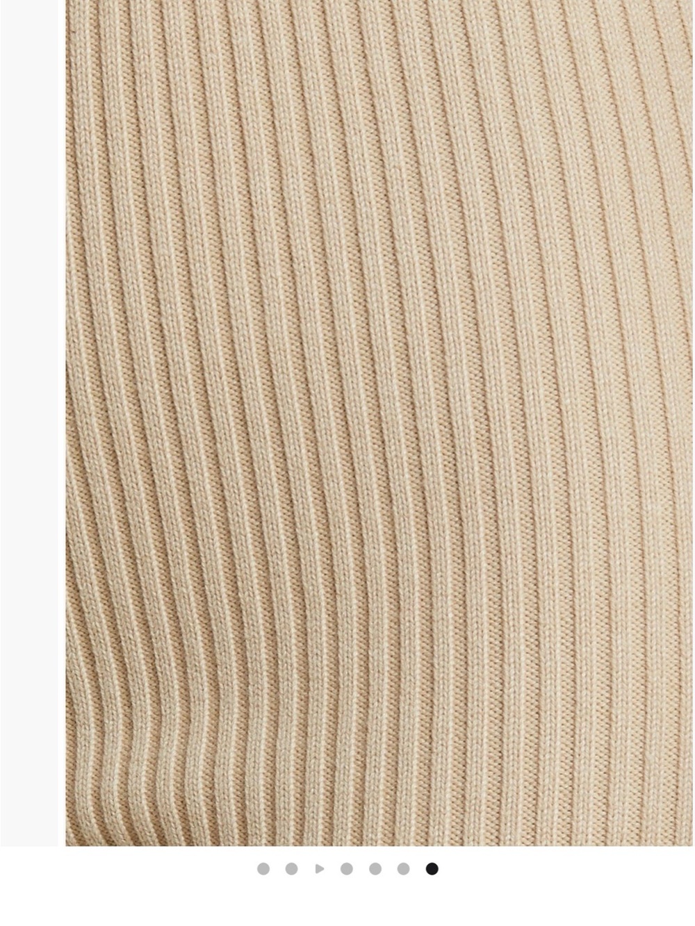 Essentials Fear of God Ribbed High-Rise Leggings in Beige - Picture 5 of 12